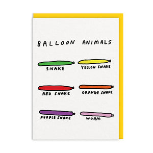 Balloon Animals Greeting Card