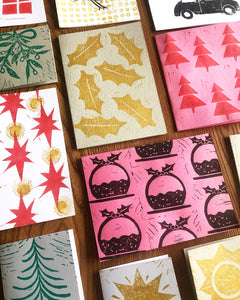 Block Printed Christmas Cards - Thursday 21st November 2pm