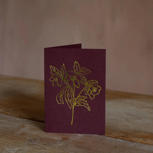 Christmas Rose Greeting Card