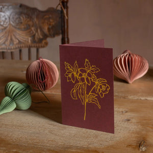 Christmas Rose Greeting Card