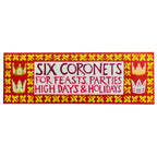 Front of packaging for pack of  'Six Coronets for Feasts, Parties High Days & Holidays' by Cambridge Imprint
