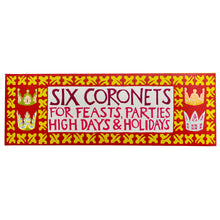 Front of packaging for pack of  'Six Coronets for Feasts, Parties High Days & Holidays' by Cambridge Imprint