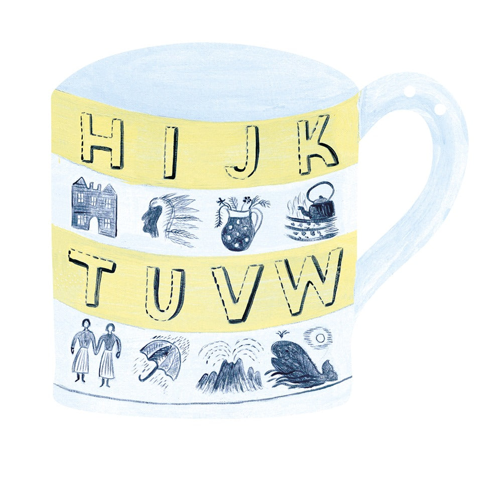 Pottery Bunting, 6 Hanging Mugs