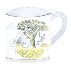 Pottery Bunting, 6 Hanging Mugs