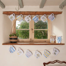 Pottery Bunting, 6 Hanging Mugs