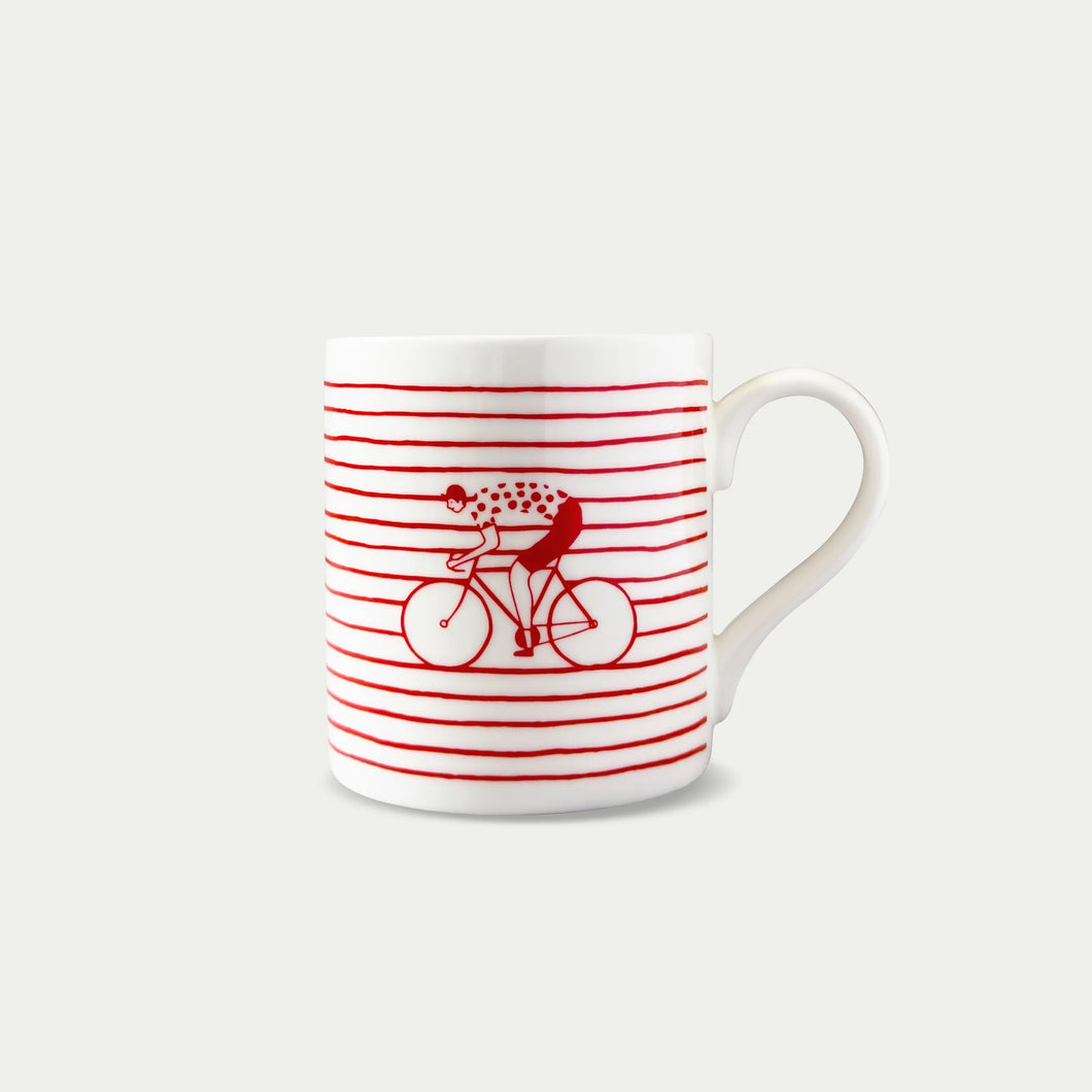 Striped Cyclist Mug