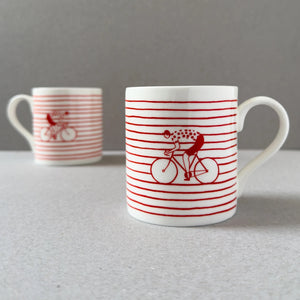 Striped Cyclist Mug