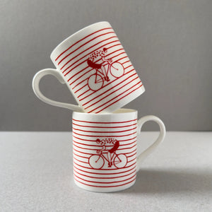 Striped Cyclist Mug