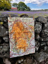 Dartmoor Map Tea Towel