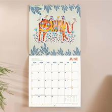 Folk Animals Square 2027 Calendar