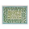 Comma Border Happy Birthday Card