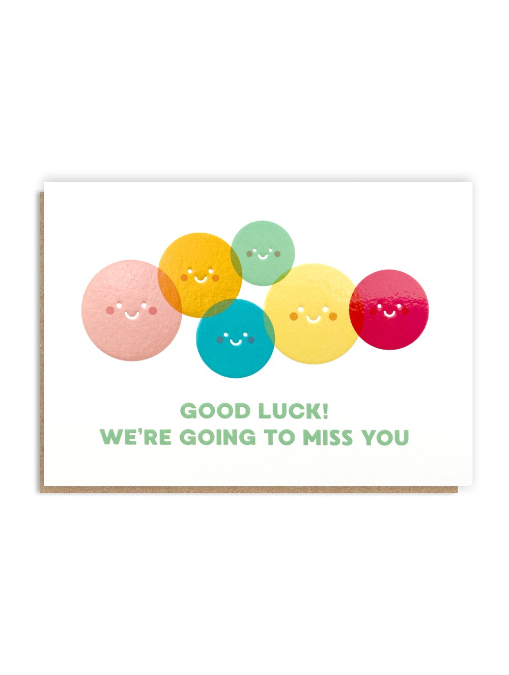 Miss You Faces Greeting Card