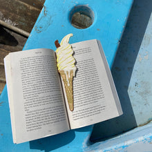 Ice Cream Cone Embroidered Bookmark