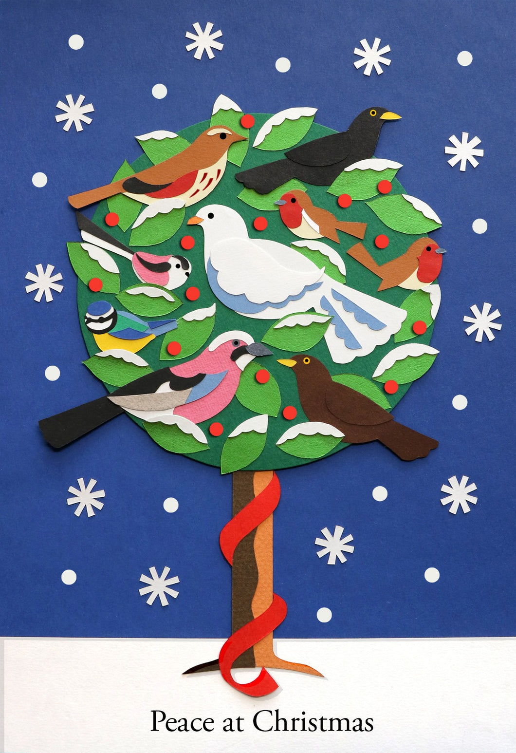 Peace Birds Christmas Cards, Pack of 6