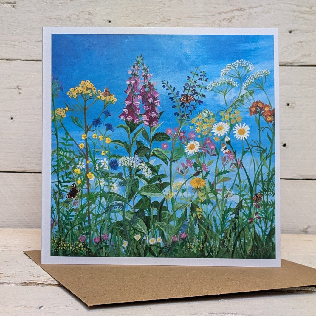 June Flowers Greeting Card