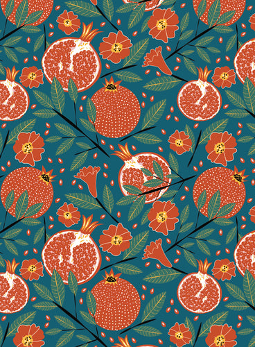 Pomegranate Greeting Card