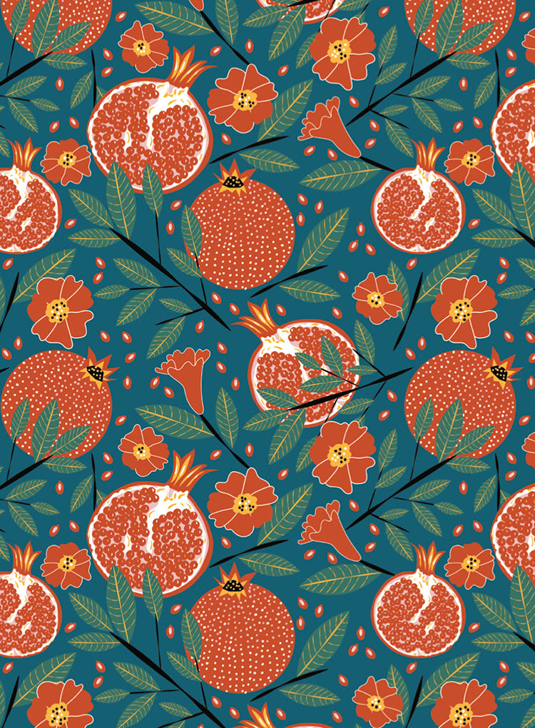 Pomegranate Greeting Card