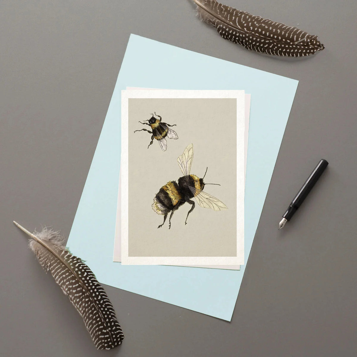Bumblebees Greeting Card
