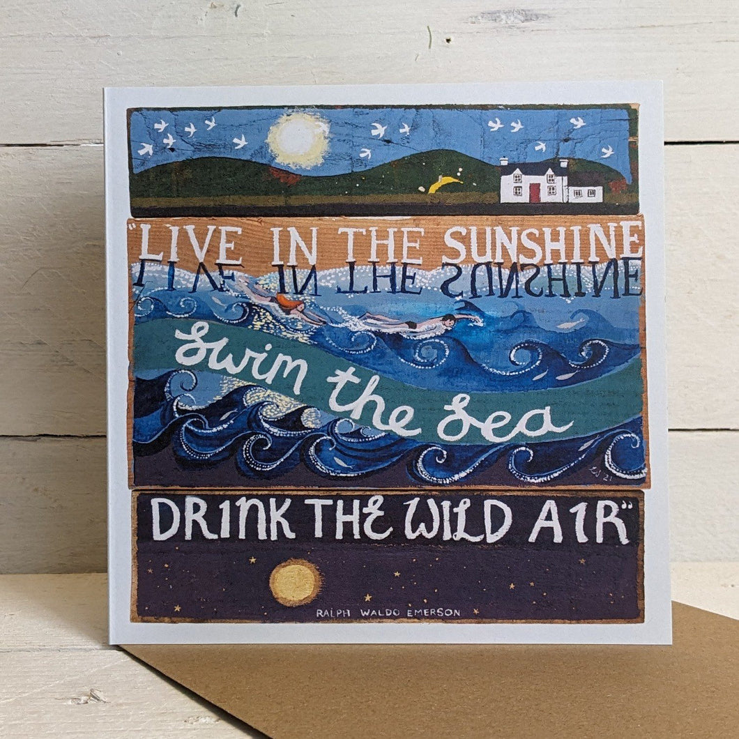 Live In The Sunshine Greeting Card