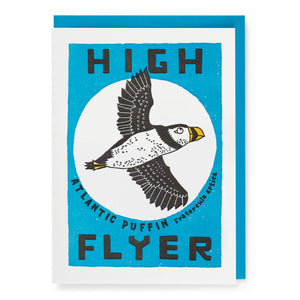 High Flyer Puffin Card