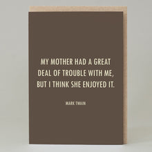 Mother Mark Twain Card