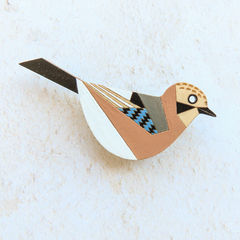 Jay Hand Painted Brooch