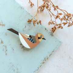 Jay Hand Painted Brooch