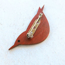 Nuthatch Hand Painted Brooch