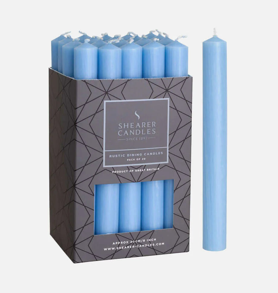 Coloured 8 Inch Pillar Candles