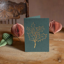 Holly Greeting Card