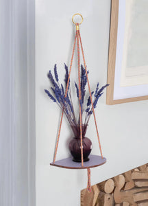 Hanging Plant Shelf - Lilac Wash