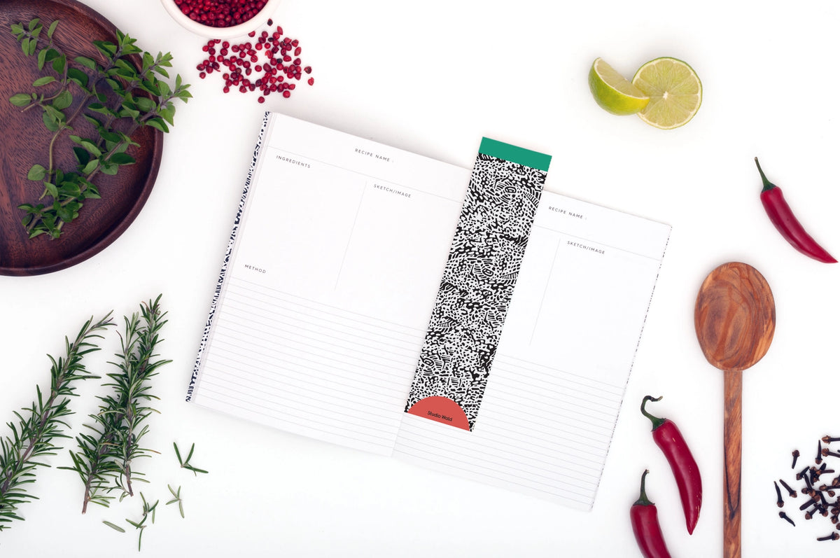 Recipe Journal - Black & White