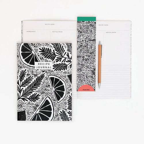 Recipe Journal - Black & White