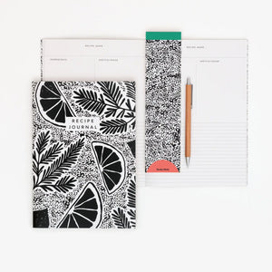 Recipe Journal - Black & White