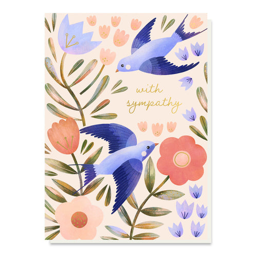 Swallow Fields Sympathy Card