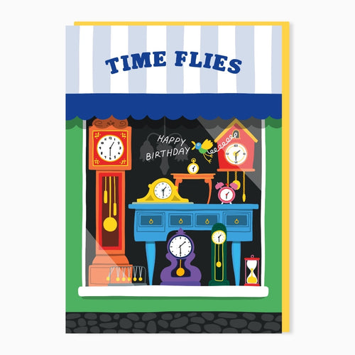 Time Flies Birthday Card