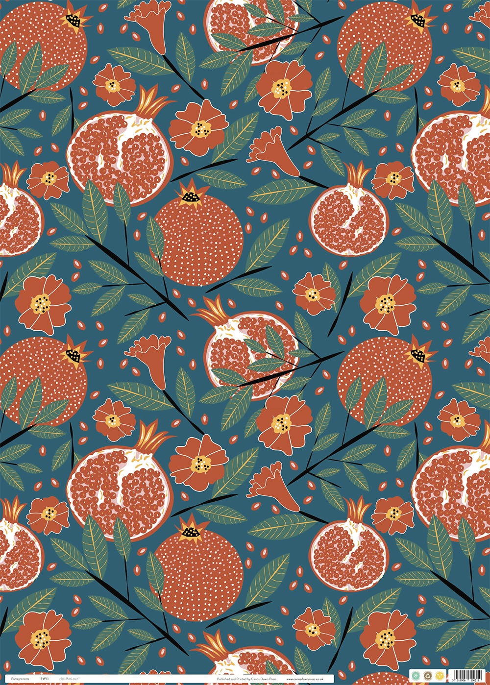 Pomegranates Gift Wrap