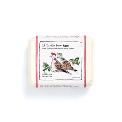 12 Christmas Turtle Dove Chocolate Eggs