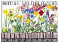 British Wildflowers Tea Towel
