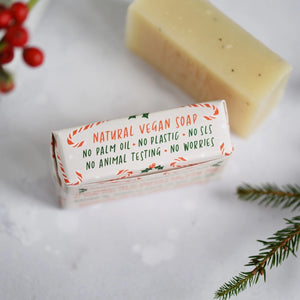 Candy Cane Christmas Soap Bar