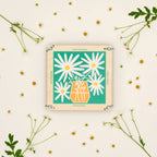 Daisy Print Flower Press