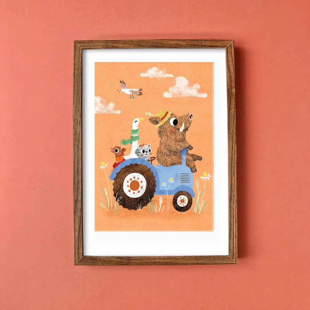 Tractor A4 Print