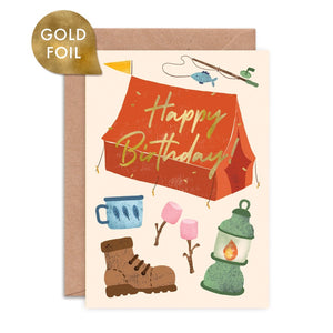 Camping Birthday Card