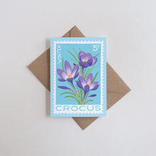 Crocus Greetings Card
