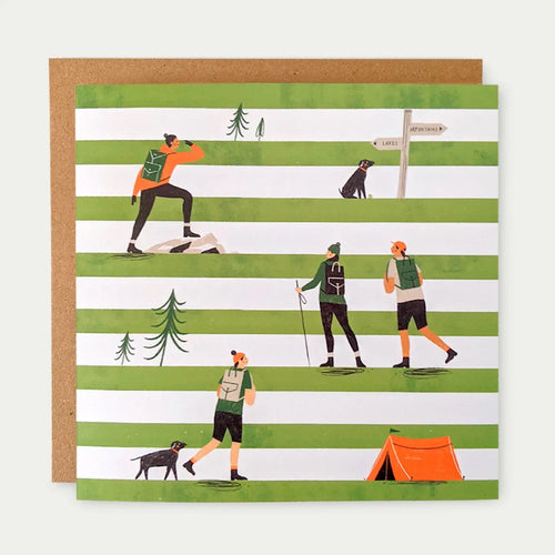 Walkers Stripes Greeting Card