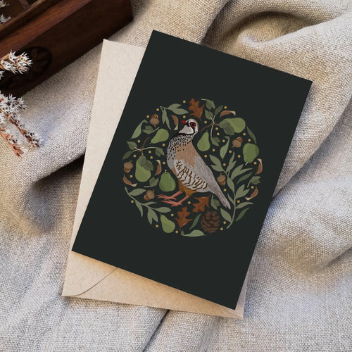 Partridge In A Pear Tree Christmas Card