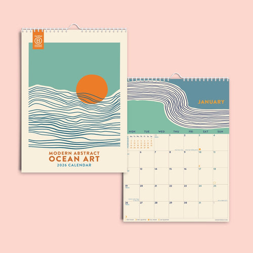 2026 A4 Calendar, Tidal Waves