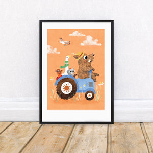 Tractor A4 Print