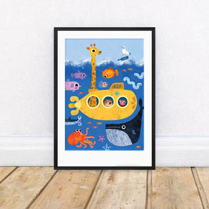 Submarine A4 Print