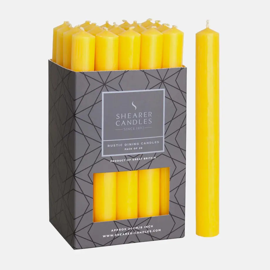 Coloured 8 Inch Pillar Candles
